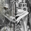 Mixed Media - Photo Collage with Graphite